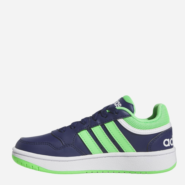 Tenisówki młodzieżowe dla chłopca Adidas Hoops 3.0 K IG3829 39.5 Niebieskie/Jasnozielone (4066766576520) - obraz 2