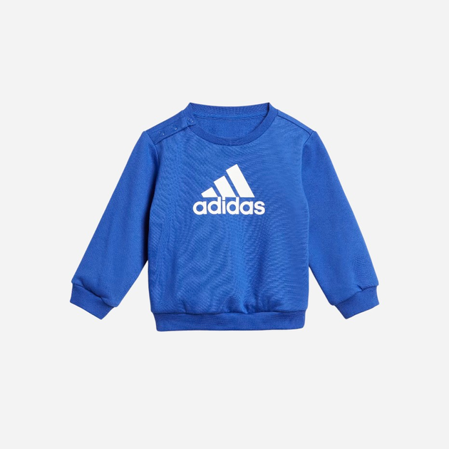 Дитячий спортивний костюм (світшот + штани) для хлопчика Adidas I Bos Logo Jog IJ8857 104 Синій/Сірий (4066761991458) - зображення 2