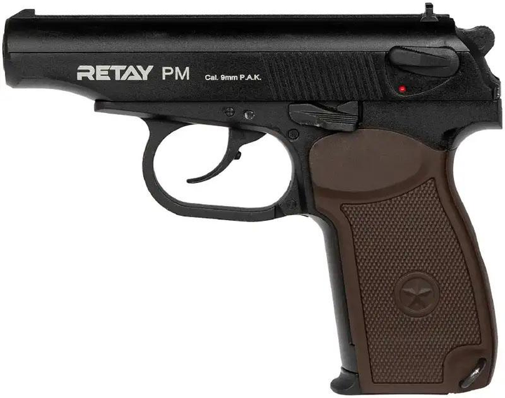 Пистолет стартовый Retay PM кал. 9 мм+Холостые патроны STS 9 мм 15 шт - изображение 2