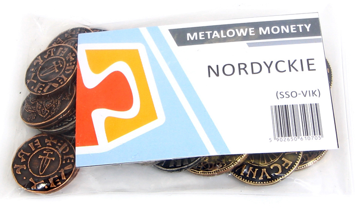 Zestaw metalowych monet Drawlab Entertainment Nordyckie 24 szt (5902650610705) - obraz 2