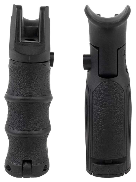 Складна пістолетна рукоятка FAB Defense AGF-43S для AR-15/М4/М16 (полімер) чорна - зображення 2