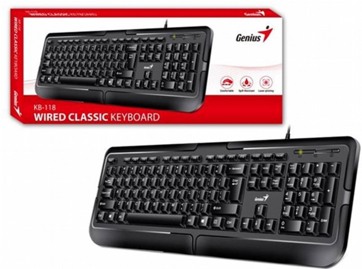 Клавіатура дротова Genesis KB-118 USB Black (31300010400) - зображення 3