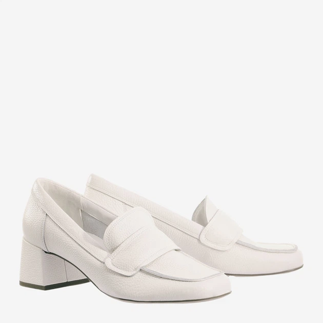 Loafersy damskie skórzane Hogl hog7104333-0200 39 Białe (9010849088344) - obraz 2