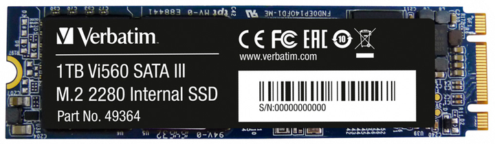 SSD диск Verbatim VI560 S3 1TB M.2 2280 SATAIII 3D NAND TLC - зображення 1