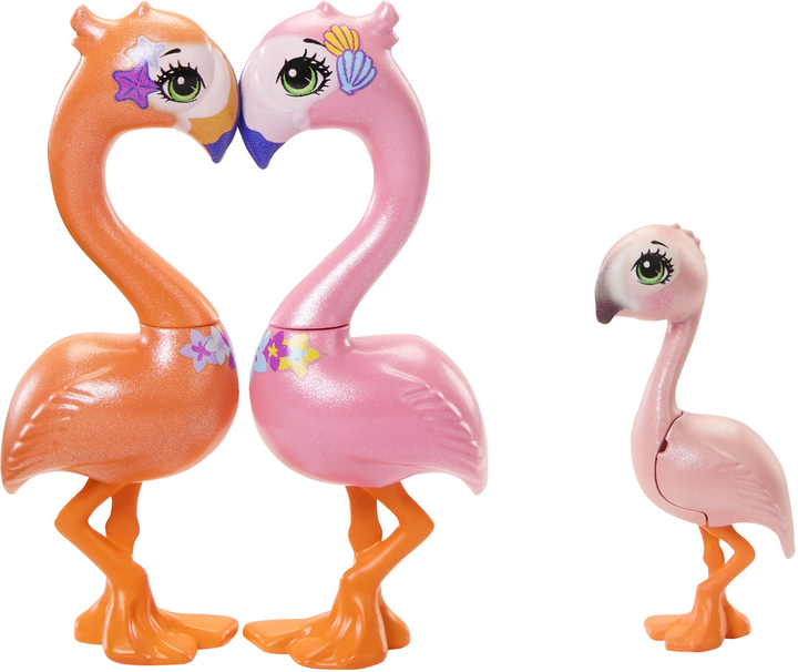 Zestaw lalek Enchantimals Rodzina flamingów Florinda Flamingo + zwierzątka (0194735188246) - obraz 3