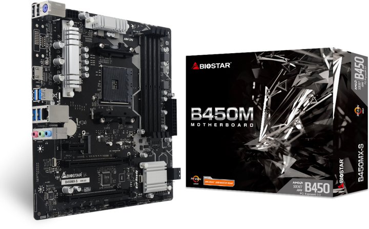 Материнская плата Biostar B450MX-S (sAM4, AMD B450, PCI-Ex16) - изображение 4