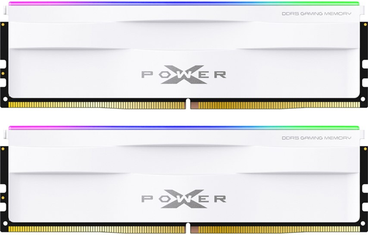 Pamięć Silicon Power DDR5-6000 65536MB PC5-48000 (Kit of 2x32768) XPOWER Zenith RGB Gaming White (SP064GXLWU60AFDH) - obraz 1