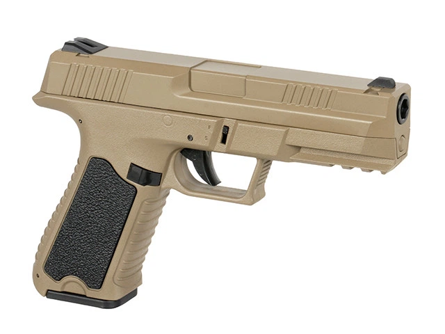 Пістолет Cyma Glock 18 custom AEP CM.127S Mosfet Edition - TAN [CYMA] (для страйкболу) - зображення 3