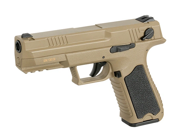 Пістолет Cyma Glock 18 custom AEP CM.127S Mosfet Edition - TAN [CYMA] (для страйкболу) - зображення 4