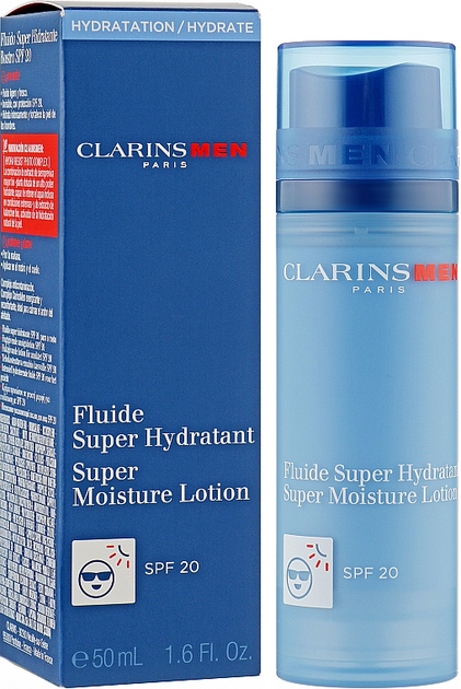 Lotion do twarzy Clarins Men Super Moisture Lotion SPF 20 50 ml (3666057038617) - obraz 2