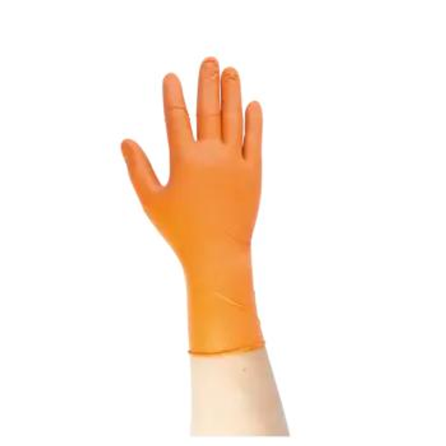 Рукавички MediОk Amber нітрилові розмір S 100 шт помаранчеві - изображение 2