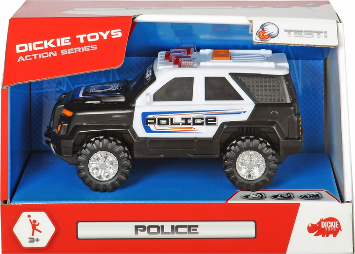 Jeep policyjny Dickie Toys SWAT z efektami świetlnymi i dźwiękowymi 18 cm (SBA203302015) - obraz 7