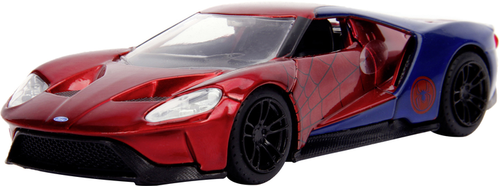 Metalowy samochód Jada Marvel Spider-Man Ford GT 2017 1:32 (SBA253222002) - obraz 1