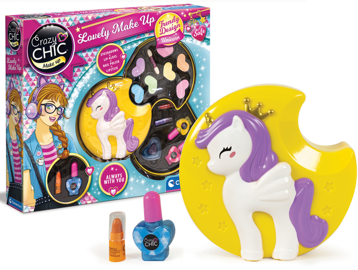 Zestaw kosmetyków dla dzieci Clementoni Crazy Chic Lovely Make Up Unicorn (CLM18643) - obraz 3