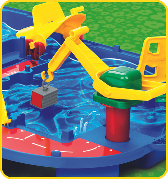 Zestaw do zabawy BIG Aqua Play. Konstrukcja z dźwigiem, samochodem, łodzią i figurką 68x65x22 cm 3+ (SMB8700001501) - obraz 4