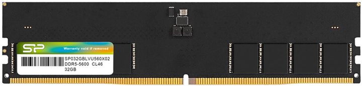 Pamięć Silicon Power DDR5-4800 16384MB PC5-38400 Black (SP016GBLVU480F02) - obraz 1
