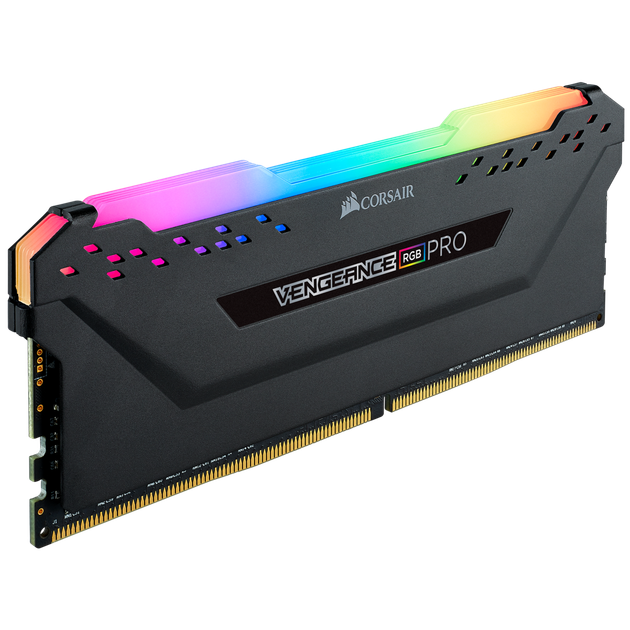 Corsair 32 GB (4x8GB) DDR4 3600 MHz Vengeance RGB Pro Black (CMW32GX4M4D3600C16) - Фото 2 Corsair 32 GB (4x8GB) DDR4 3600 MHz Vengeance RGB Pro Black (CMW32GX4M4D3600C16) - изображение 2