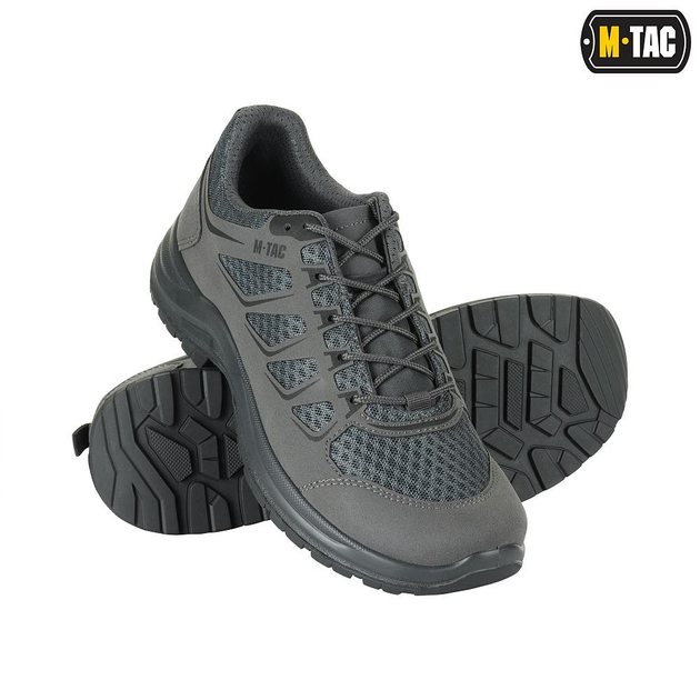 Тактические кроссовки сеточкой M-Tac Iva Grey серые 39 - изображение 1