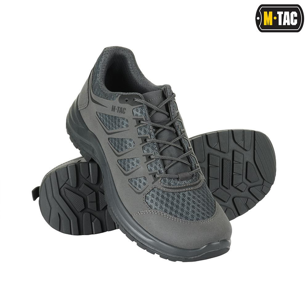 Тактические кроссовки сеточкой M-Tac Iva Grey серые 45 - изображение 1
