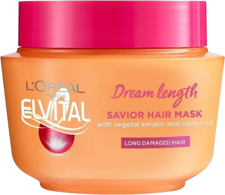 Маска для волосся L'Oreal Paris Elvital Dream Length Savior Hair Mask 300 мл (3600523587384) - зображення 1