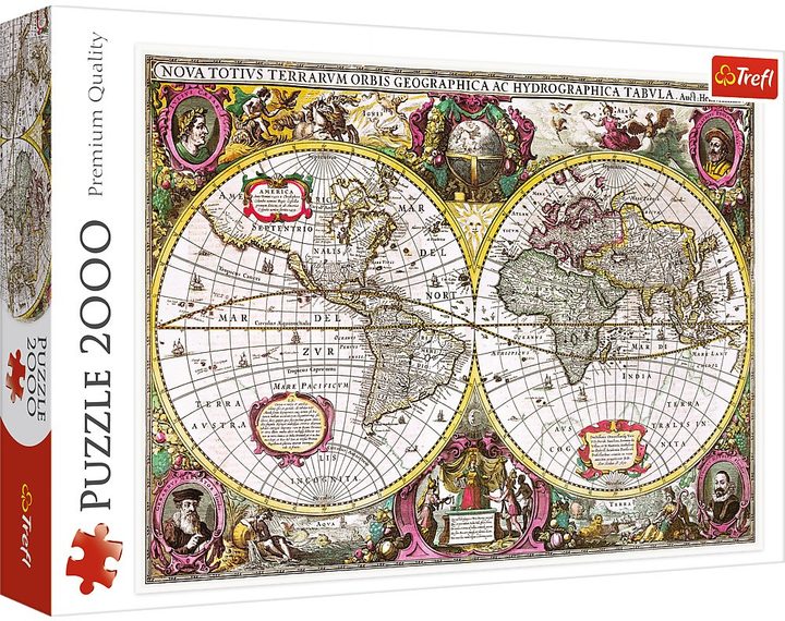Puzzle Trefl Mapa Ziemi 2000 elementów (5900511270952) - obraz 1