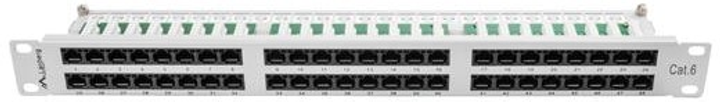 Патч-панель Lanberg 48 port 1U kat.6 Silver (PPU6-1048-S) - зображення 3