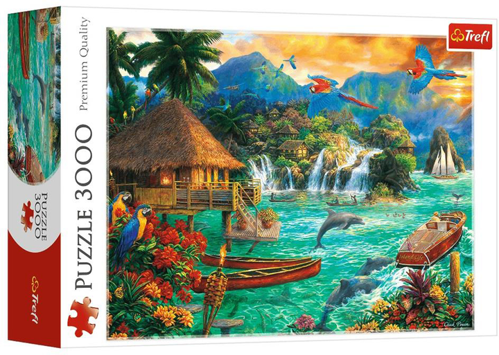 Puzzle Trefl Zycie na wyspie 3000 elementów (5900511330724) - obraz 1