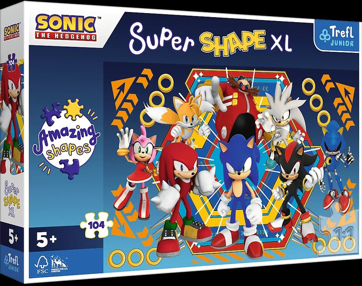 Puzzle Trefl Świat Sonica 104 elementa (5900511500325) - obraz 1