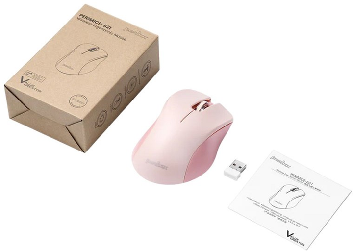 Миша Perixx PERIMICE-621 Wireless Pink (4049571010342) - зображення 3