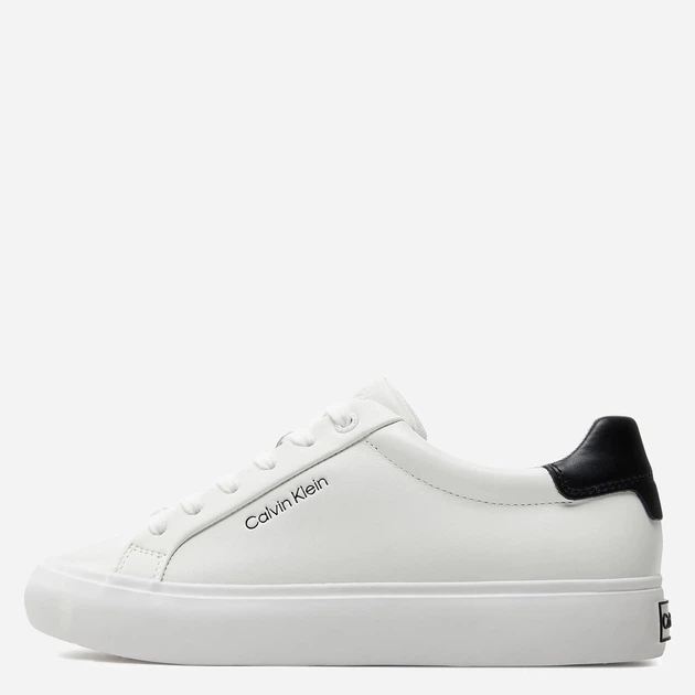Sneakersy damskie skórzane Calvin Klein ckhw0hw020370li 36 Białe (8720109581133) - obraz 3