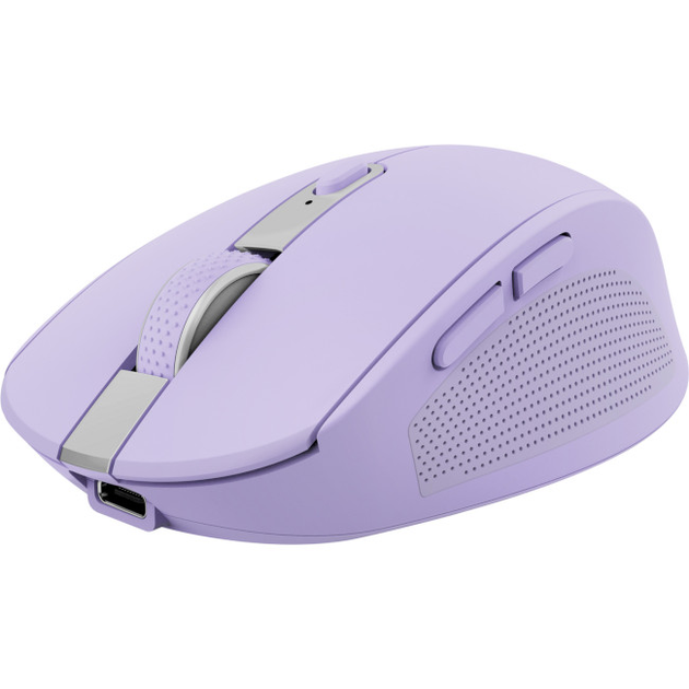 Компьютерная мышь Trust Ozaa Compact Multi-Device Wireless беспроводная 3200 dpi Фиолетовый (25384) - изображение 2