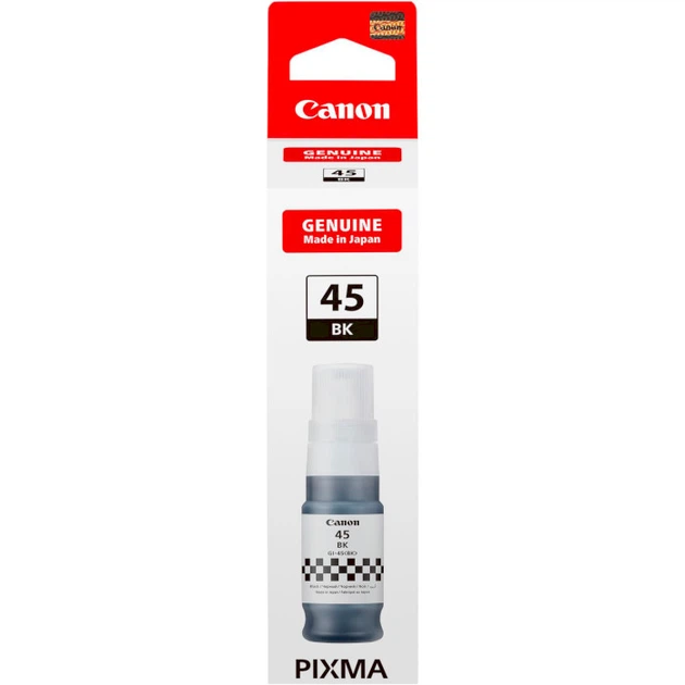 Чернило Canon GI-45 Bk 70 мл Черный (6288C001AA) - Фото 2 Чернило Canon GI-45 Bk 70 мл Черный (6288C001AA) - изображение 2
