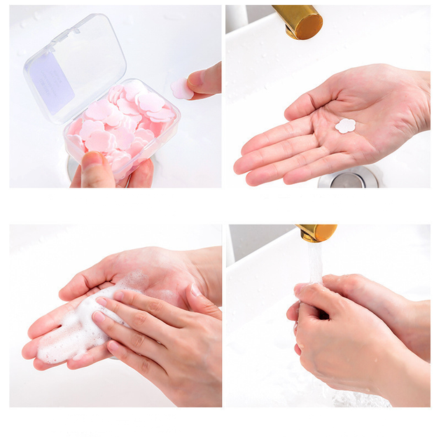 Мыло в виде лепестков бумаги Petal Soap Paper Yellow Лимон в дорожном футляре - Фото 6 Мыло в виде лепестков бумаги Petal Soap Paper Yellow Лимон в дорожном футляре - изображение 6