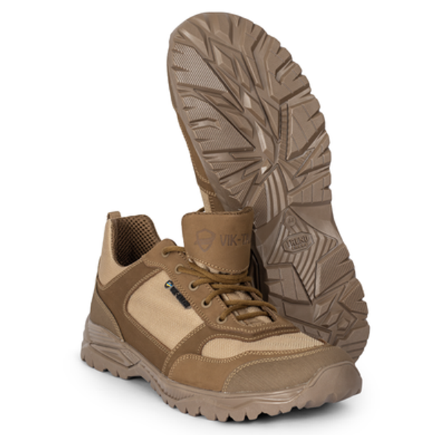 Демісезонні кросівки тактичні Vik-tailor Patriot зі вставками кордури Койот 40 - зображення 1