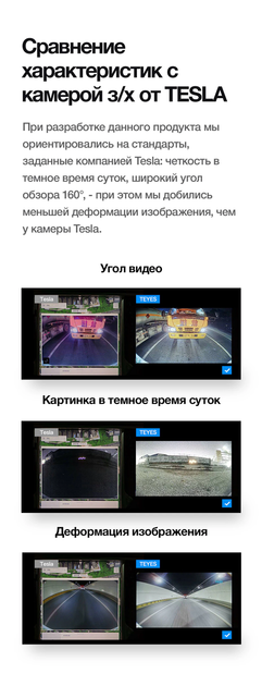 Автомобильная камера заднего / переднего вида TEYES AHD SONY - изображение 4