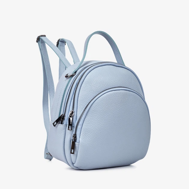 Сумка-рюкзак женская кожаная маленькая Regina Notte Backpack 03492_black Голубой - изображение 3