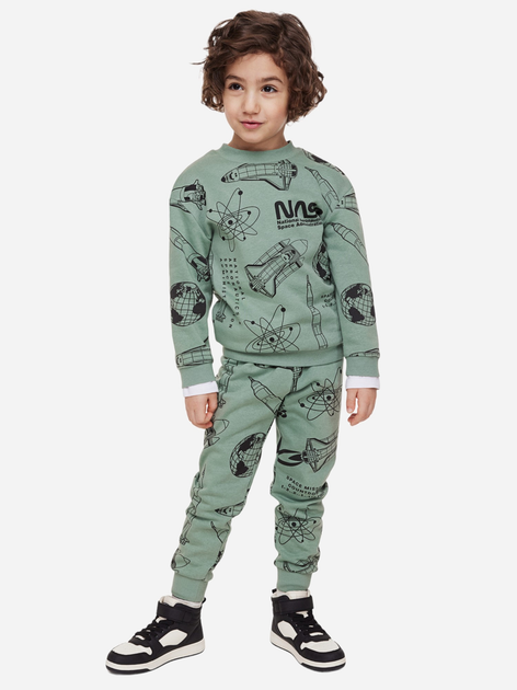 Детский свитшот для мальчика H&M 061134991 128 см Зеленый ...