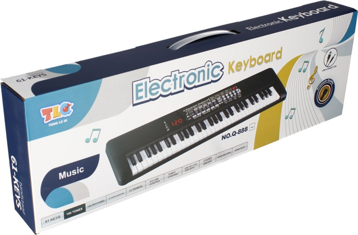 Функціональний синтезатор TLQ Keyboard 61 клавіша (5905523609073) - зображення 1
