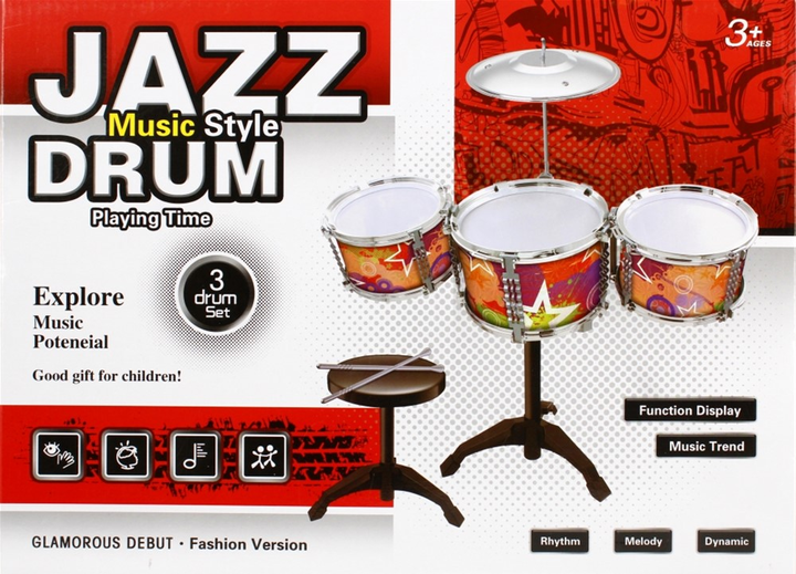 Ударна установка Mega Creative Music Style Jazz Drum (5905523603606) - зображення 1