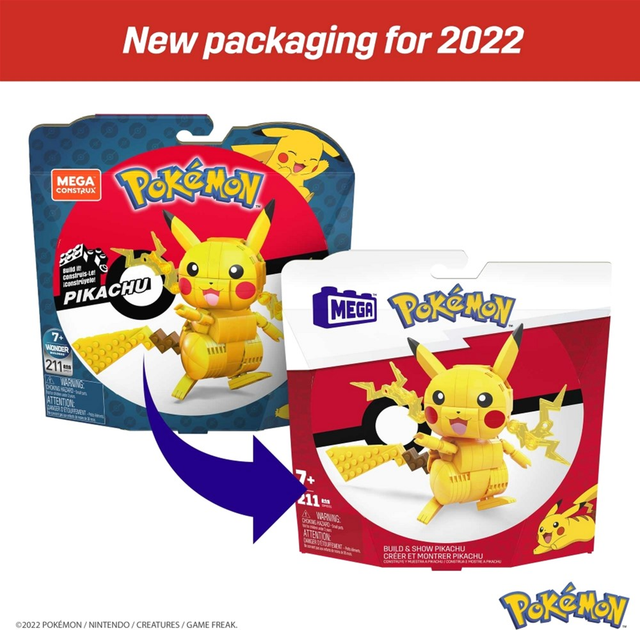 Klocki konstrukcyjne Mattel Pokemon Build Show Pikachu 211 elementów (0887961852233) - obraz 7