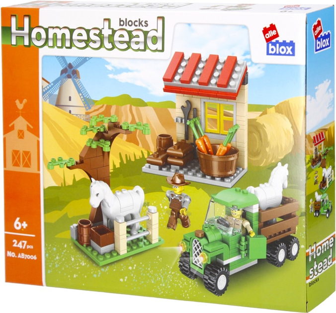 Klocki konstrukcyjne Alleblox Homestead 247 elementów (5904335830156) - obraz 2