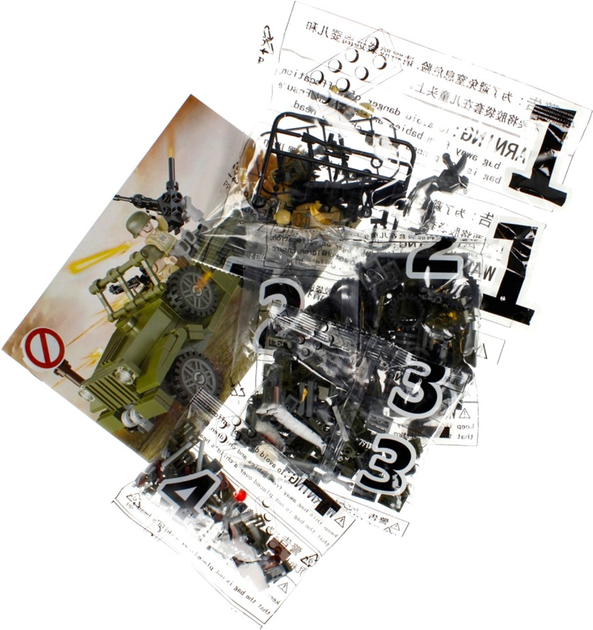 Конструктор Cogo Military Dodge Jeep 251 деталь (5908275186694) - зображення 3