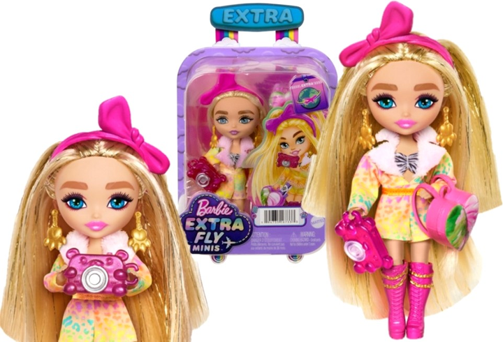 Mini-lalka Mattel Barbie Extra Fly Minis Safari z ubrankami 14 cm (0194735167333) - obraz 1