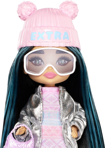 Mini-lalka Mattel Barbie Extra Fly Snow Lady 14 cm (0194735154203) - obraz 2