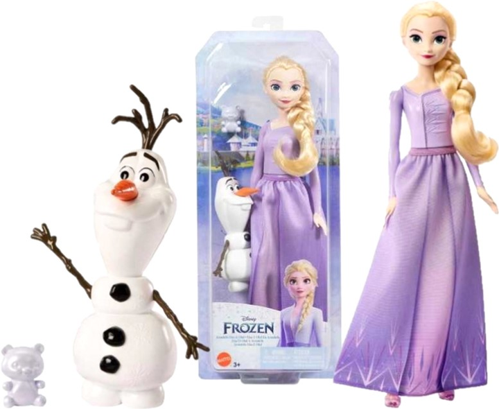 Lalka z akcesoriami Mattel Disney Ice Neart Princess Elsa and Olaf 30 cm (0194735120925) - obraz 1