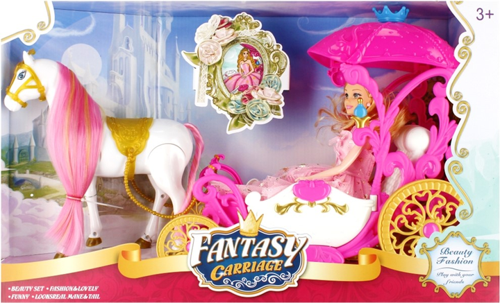 Zestaw do zabawy Mega Creative Fantasy Carriage Lalka + Koń z powozem (5905523609325) - obraz 1