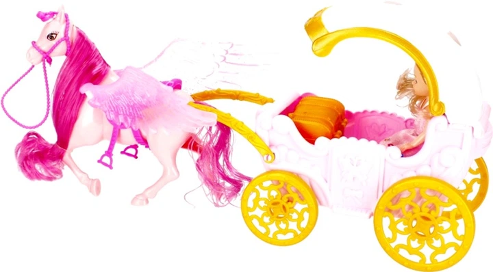 Ігровий набір Mega Creative Fantasy Fairey Tale World Лялька + Кінь з каретою (5908275180210) - зображення 5