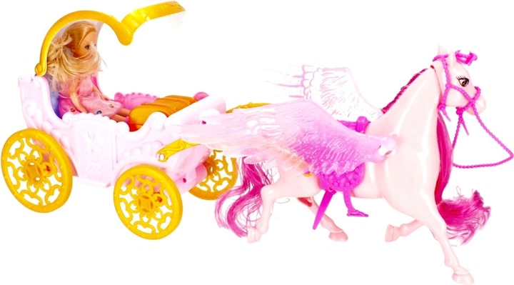 Ігровий набір Mega Creative Fantasy Fairey Tale World Лялька + Кінь з каретою (5908275180210) - зображення 6