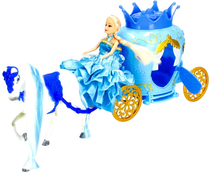 Zestaw do zabawy Mega Creative Dream Carriage Mini-lalka z karetą i koniem (5908275180234) - obraz 4