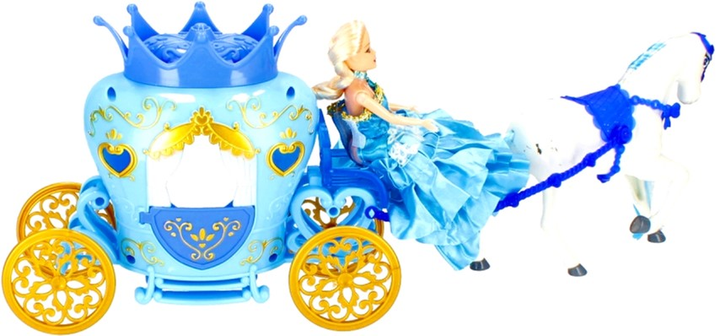 Zestaw do zabawy Mega Creative Dream Carriage Mini-lalka z karetą i koniem (5908275180234) - obraz 8